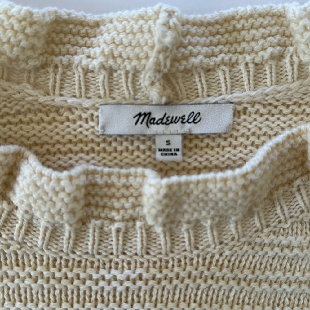 Madewell Ruffle-Neck Pullover Sweater - Picture 14 of 14